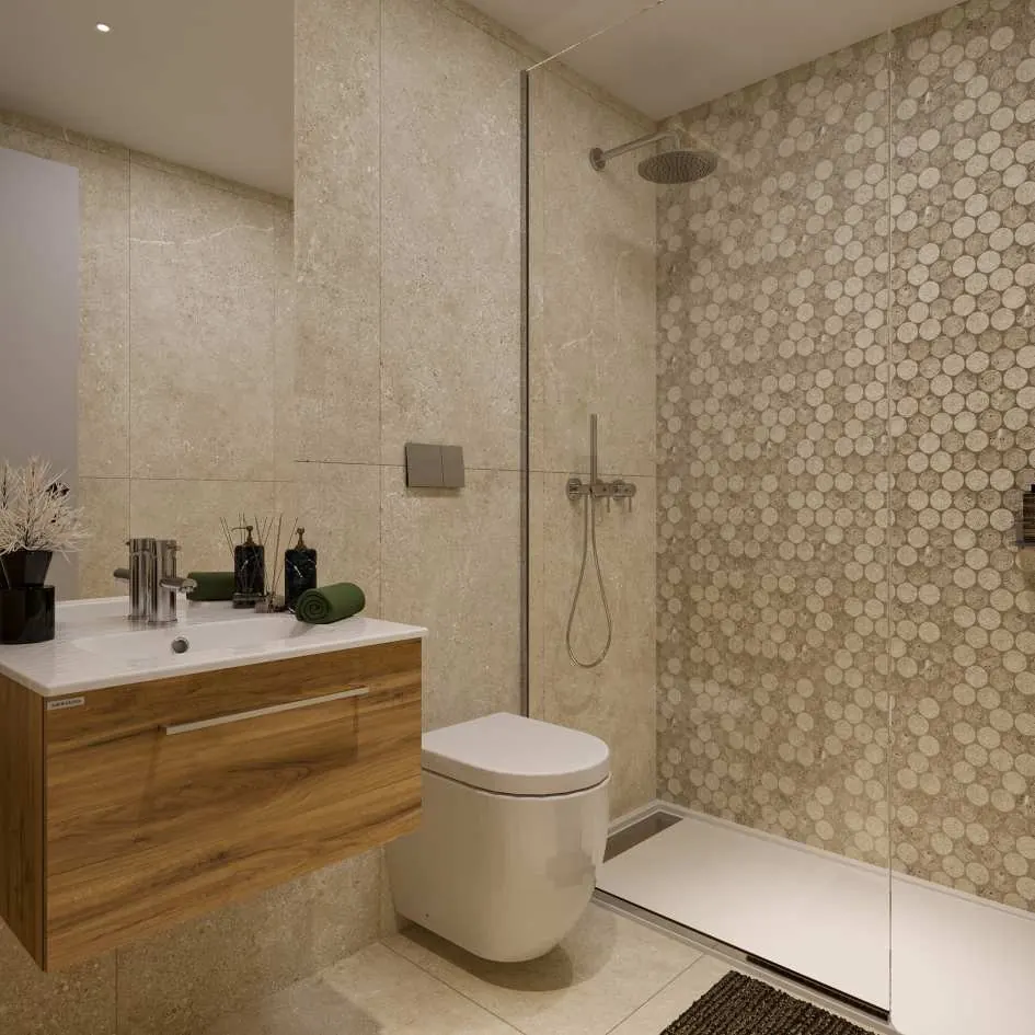 Bathrooms · materials and detail · BRAANCAMP