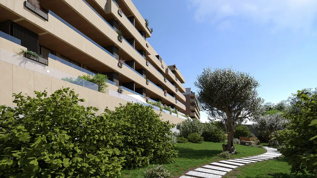 Gardens and balconies of the BRAANCAMP building