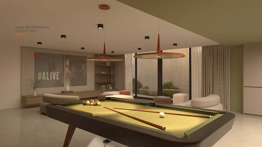 Residents’ lounge at BRAANCAMP