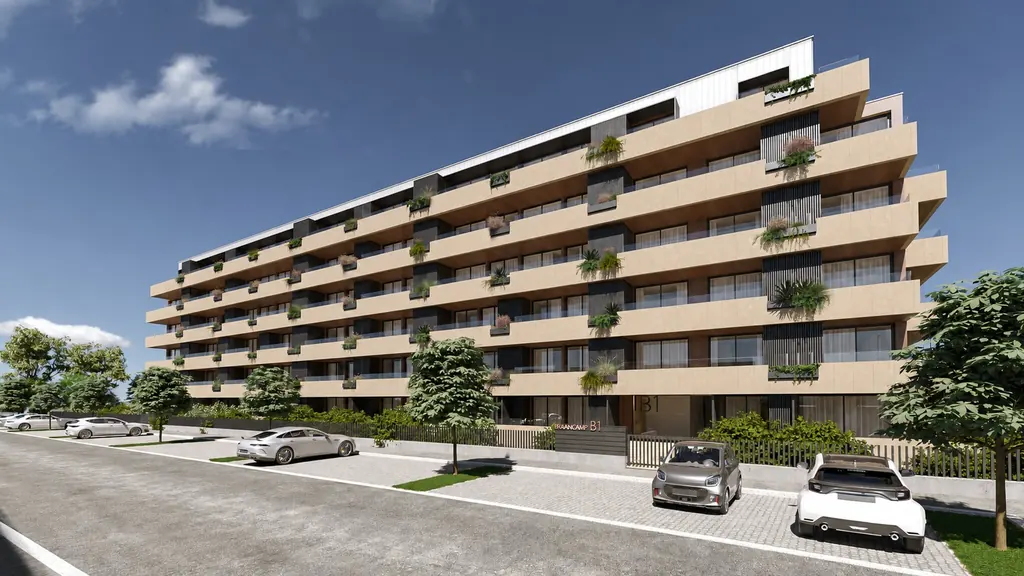 BRAANCAMP façade with wide balconies and contemporary architecture